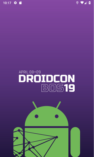 Droidcon Boston app built with the SlidesUp API